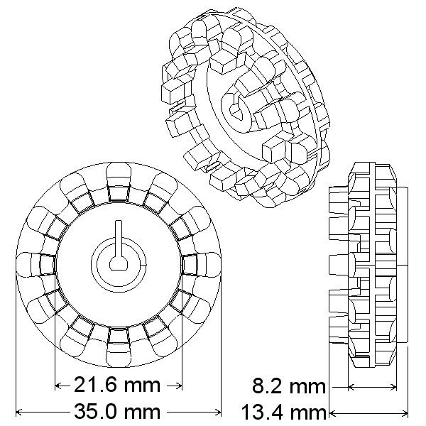 Pololu Wheel 42×19mm Pair