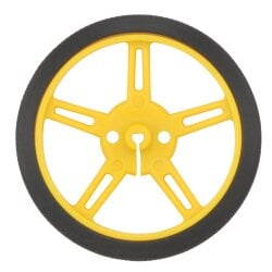 Pololu Plastic Wheel 60x8mm Pair Yellow for Micro Metal Gearmotors