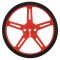 Pololu Plastic Wheel 70x8mm Pair Red for Micro Metal Gearmotors