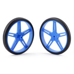 Pololu Plastic Wheel 70x8mm Pair Blue for Micro Metal...