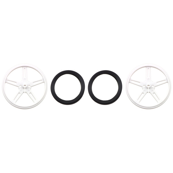 Pololu Wheel 70×8mm Pair - White