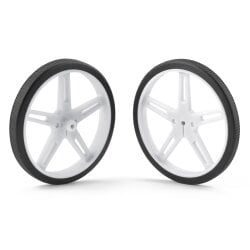 Pololu Plastic Wheel 70x8mm Pair White for Micro Metal...