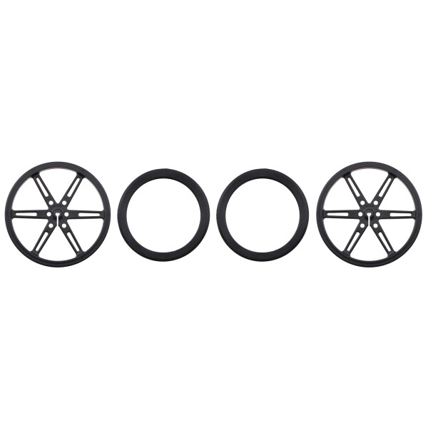 Pololu Wheel 80×10mm Pair - Black
