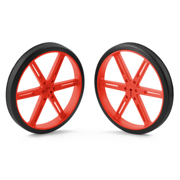 Pololu Wheel 90×10mm Pair - Red