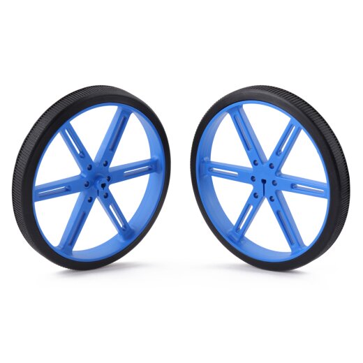 Pololu Wheel 90x10mm Pair Blue for Micro Metal Gearmotors