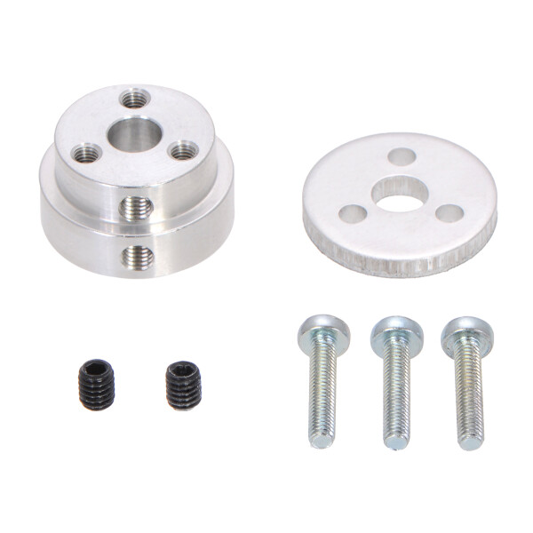 Pololu Aluminum Scooter Wheel Adapter for 1/4 inch Shaft
