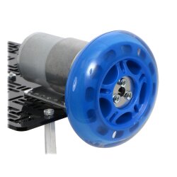 Pololu Aluminum Scooter Wheel Adapter for 1/4? Shaft NEMA 23 Stepper Motors