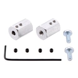 Pololu 12mm Hex Wheel Adapter for 4mm Shaft (2-Pack)