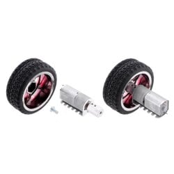 Pololu 12mm Hex Wheel Adapter for 4mm Shaft (2-Pack)