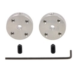 Pololu Universal Aluminum Mounting Hub for 3mm Shaft #4-40 Holes (2-Pack)
