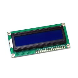 Character 16x2 LCD Display Module 1602 White on Blue 5V Header Strip