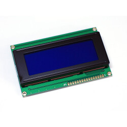 Character 20x4 LCD Display Module 2004 White on Blue 5V Header Strip