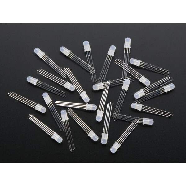 Adafruit Diffused RGB 5mm LED (25 pack)