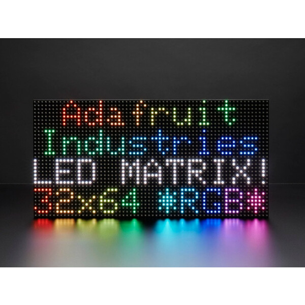 Adafruit 64x32 RGB LED Matrix - 6mm pitch