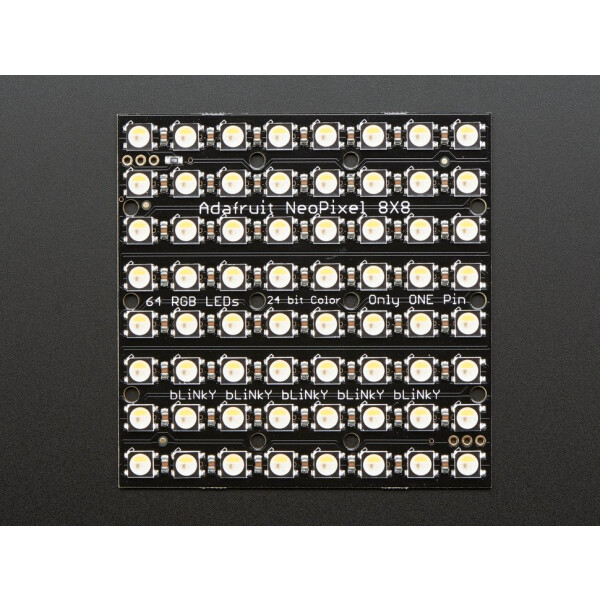 Adafruit NeoPixel NeoMatrix - 64 RGBW - Warm White