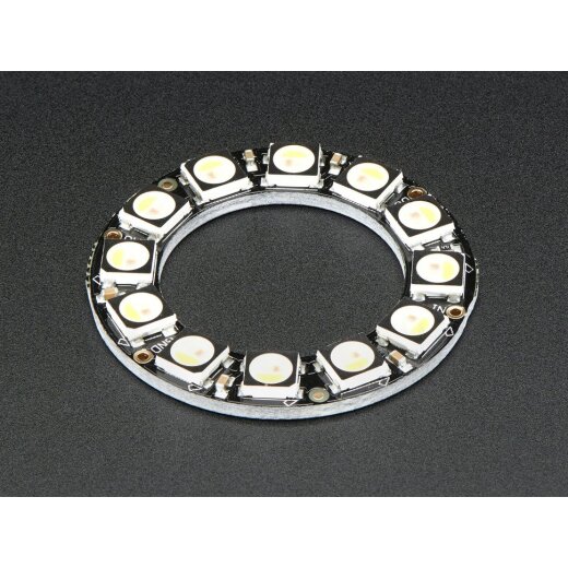 Adafruit NeoPixel Ring 12x 5050 RGBW LEDs Warm White with Integrated Drivers