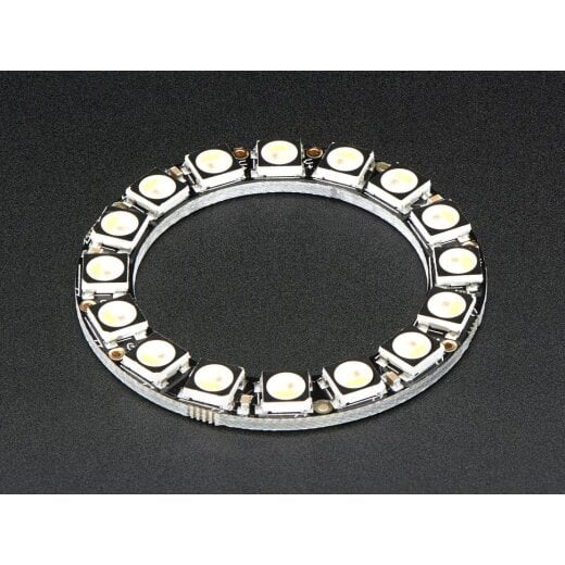 Adafruit NeoPixel Ring 16x 5050 RGBW LEDs with Integrated Drivers Natural White ~4500K
