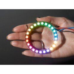 Adafruit NeoPixel Ring 24x 5050 RGBW LEDs with Integrated Drivers Warm White ~3000K