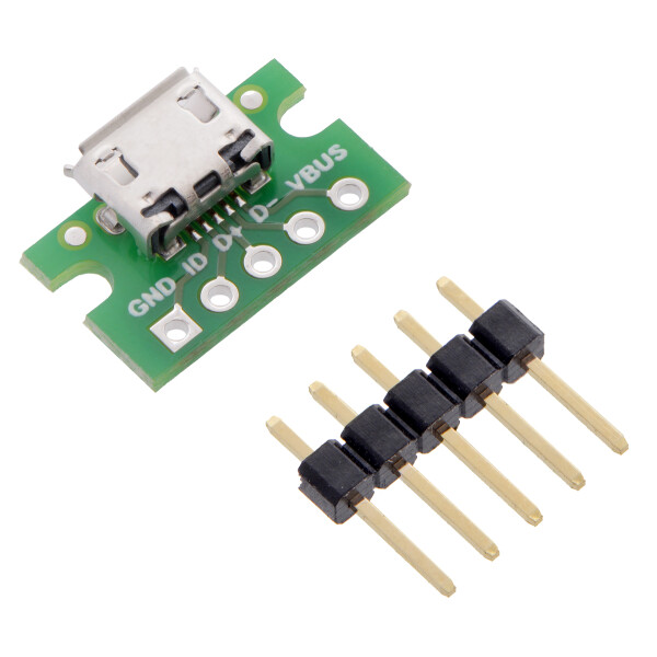 Pololu USB Micro-B Connector Breakout Board