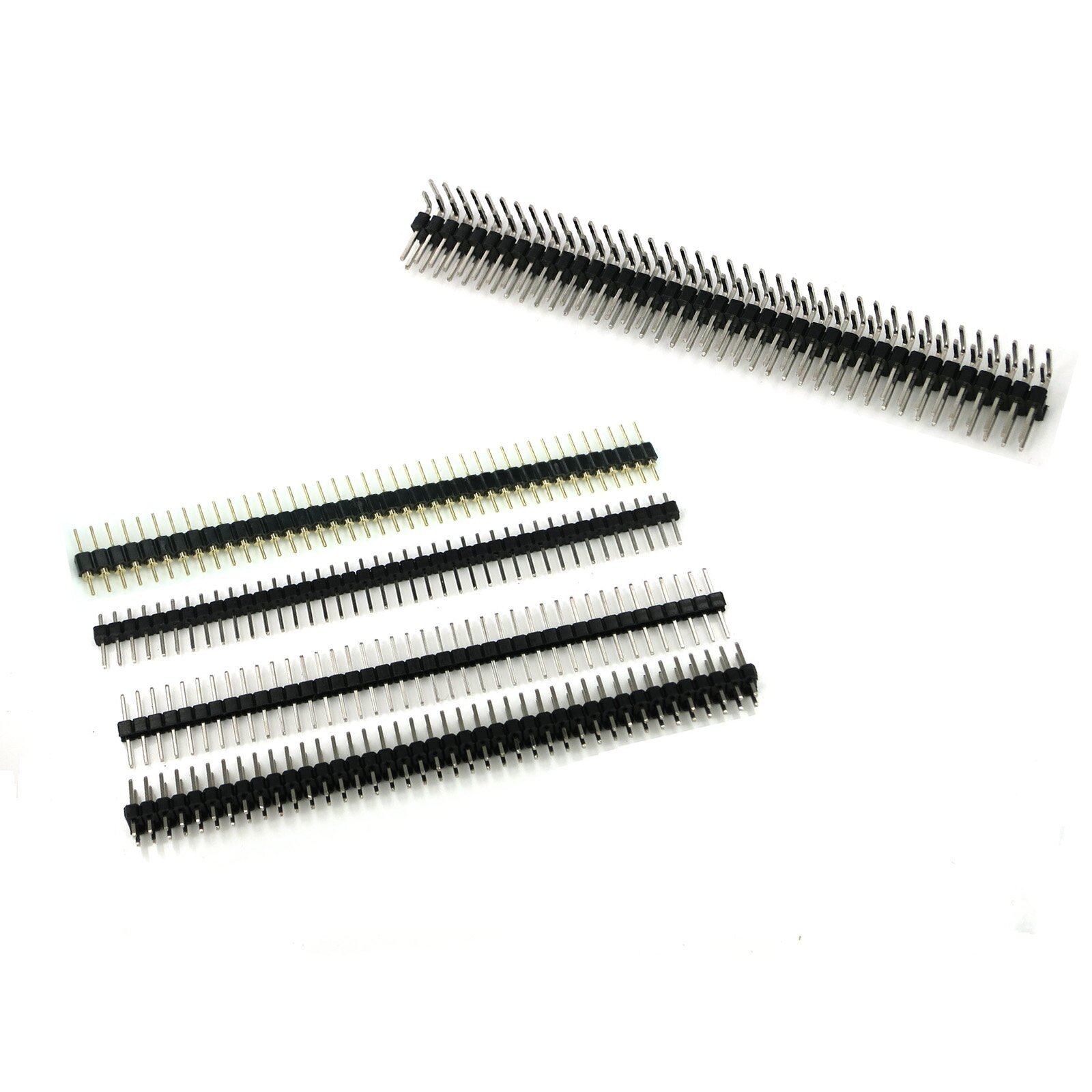 Single Double Row Pin Male Header Stiftleiste Strip 2x40 Pin Gerade 5 Stücke 